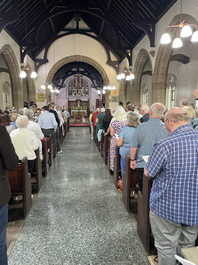 Sunday service at St Thomas