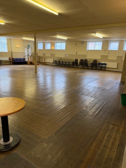 The main hall at St Thomas Church